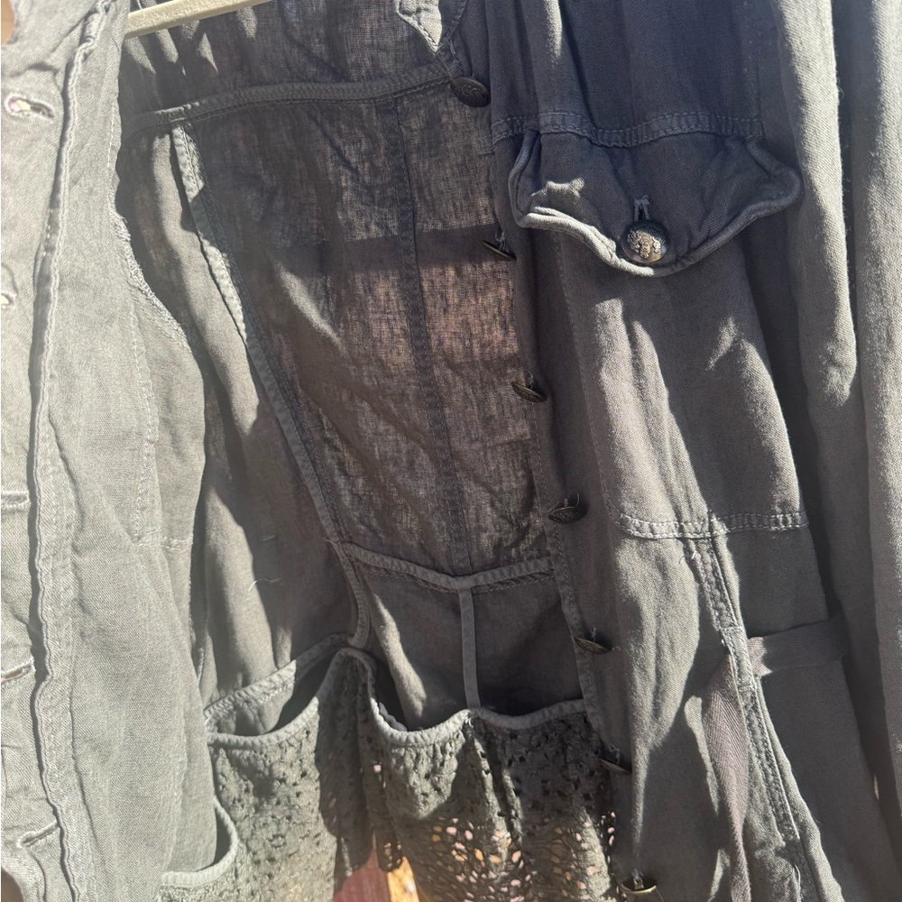 Free People Olive Military style Jacket - Picture 8 of 9